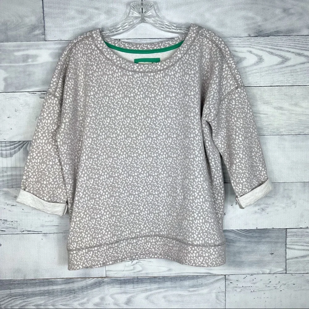 Anthropologie Lilka Leopard Sweatshirt - Picture 1 of 5